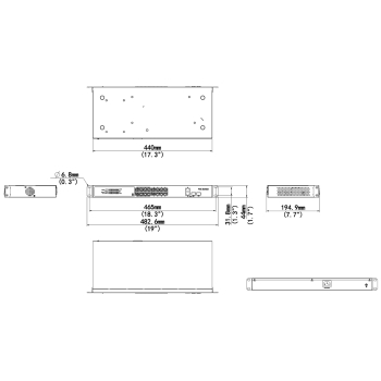 ZARZĄDZALNY SWITCH PRZEMYSŁOWY POE NSW3000-17GT1GP1GC-POE-IN 16-PORTOWY + 2X UPLINK + 2X SFP UNIVIEW