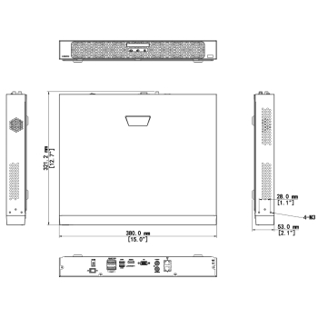 REJESTRATOR IP NVR502-09B-IQ 9 KANAŁÓW UNIVIEW