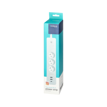 INTELIGENTNA LISTWA ZASILAJĄCA OR-SH-17520/W (3 GNIAZDA + 2 USB + 1 USB-C) 1.8 m ORNO