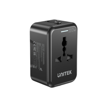 UNIWERSALNA PRZEJŚCIÓWKA SIECIOWA Z ZASILACZEM USB P1120ABK01 UNITEK