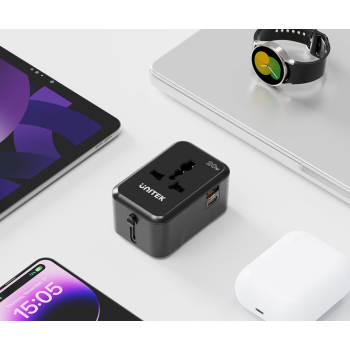 UNIWERSALNA PRZEJŚCIÓWKA SIECIOWA Z ZASILACZEM USB P1120ABK01 UNITEK