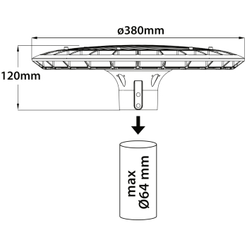 LAMPA PARKOWA LED PARKLIGHT-ECO/120W 14400 lm EnergoMania