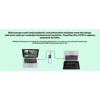 POWERBANK POWERPLAY ULTRA PBGC25UD 25200 mAh 140 W Green Cell