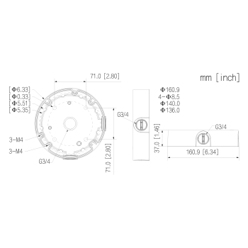 UCHWYT KAMERY PFA138A DAHUA