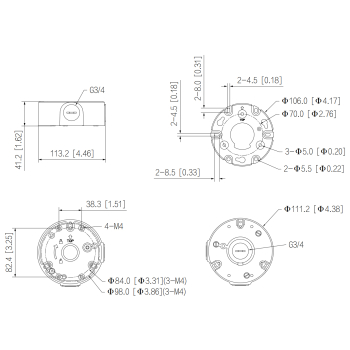 UCHWYT KAMERY PFA2310R DAHUA