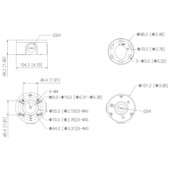 UCHWYT KAMERY PFA3300R DAHUA