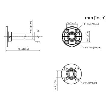 UCHWYT SUFITOWY KAMERY PFB220C-B DAHUA