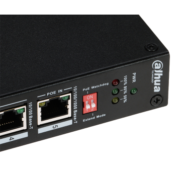 SWITCH POE / EXTENDER PFT1500 5-PORTOWY DAHUA