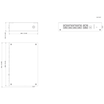 SWITCH POE / EXTENDER PFT1500 5-PORTOWY DAHUA