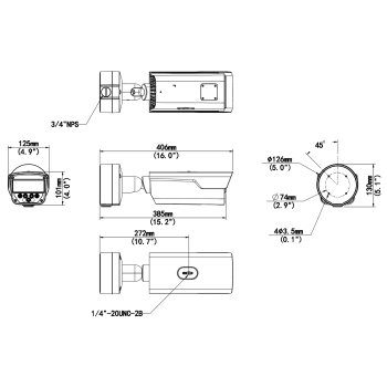 KAMERA IP ANPR PKC2641-Z28-IR-P - 4 Mpx 2.8 ... 12 mm - MOTOZOOM UNIVIEW