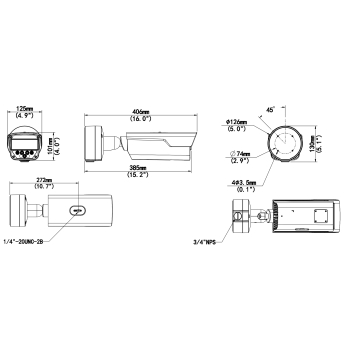 KAMERA IP ANPR PKC2641-Z80-IR-P - 4 Mpx 8 ... 32 mm - MOTOZOOM UNIVIEW
