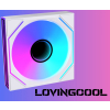 WENTYLATOR PL-1200-MIRROR-WHITE 1600 RPM ARGB LOVINGCOOL