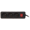 LISTWA ZASILAJĄCA PR-1.5M-3G-SW/B (3 GNIAZDA) 1.3 m