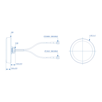 ANTENA PR1KCL25 COMBO LTE Teltonika