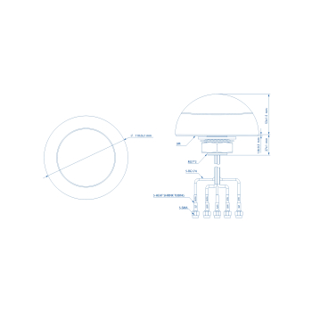 ANTENA PR1KCO28 COMBO LTE GNSS Wi-Fi Teltonika