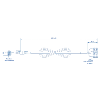 KABEL ZASILAJĄCY PR2FK20M 2.0 m Teltonika