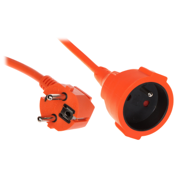 PRZEDŁUŻACZ Z UZIEMIENIEM PS-3X1.5-50M/ORANGE 50 m