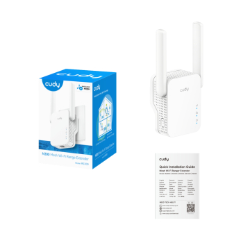 UNIWERSALNY WZMACNIACZ SIECI BEZPRZEWODOWEJ RE300 Wi-Fi 4 2.4 GHz CUDY