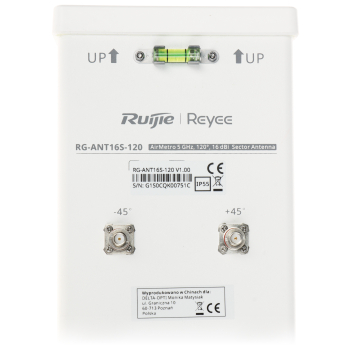 ANTENA SEKTOROWA RG-ANT16S-120 AirMetro RUIJIE 5.150 ... 5.850 GHz 16 dBi
