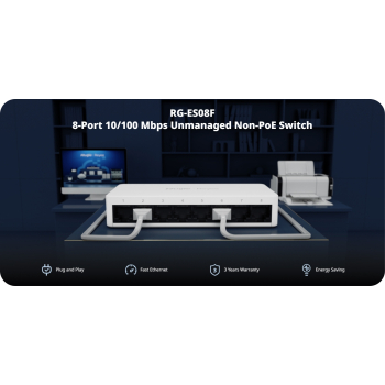 SWITCH   RG-ES08F 8-PORTOWY REYEE