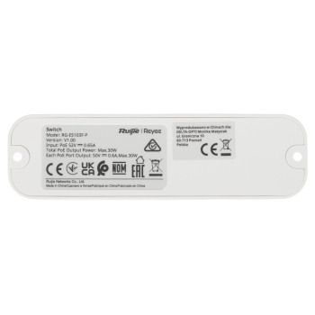 Switch POE RG-ES103F-P 2-PORTOWY + 1X UPLINK REYEE