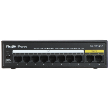 SWITCH POE RG-ES110F-P 8-PORTOWY REYEE