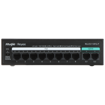 SWITCH POE RG-ES110FG-P 8-PORTOWY REYEE