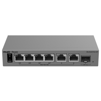SWITCH POE RG-ES207GS-HP 4-PORTOWY + 2X UPLINK + 1X SFP REYEE