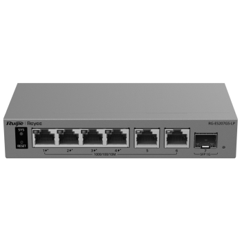 SWITCH POE RG-ES207GS-LP 4-PORTOWY + 2X UPLINK + 1X SFP REYEE