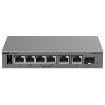 SWITCH POE RG-ES207GS-P 4-PORTOWY + 2X UPLINK + 1X SFP REYEE