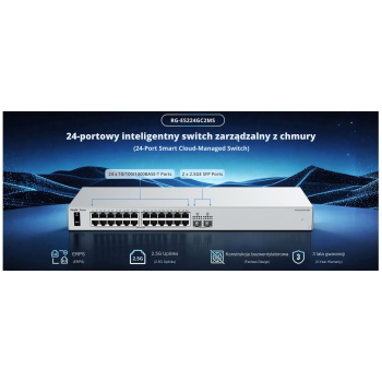 SWITCH   RG-ES224GC2MS 24-PORTOWY + 2X SFP REYEE