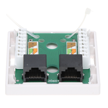 GNIAZDO KOŃCOWE RJ45-2G2 PODWÓJNE