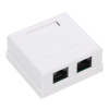 GNIAZDO KOŃCOWE RJ45-2G2 PODWÓJNE