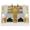GNIAZDO KOŃCOWE RJ45-2G5/6 PODWÓJNE