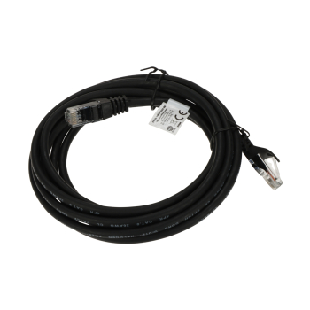 PATCHCORD RJ45/6/3.0-CU-BLACK 3.0 m Lanberg