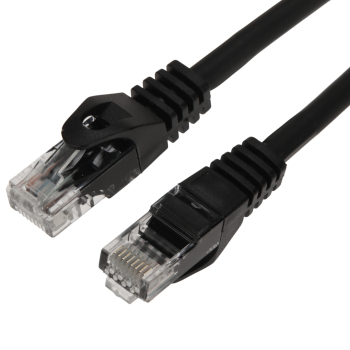 PATCHCORD RJ45/6/5.0-CU-BLACK 5.0 m Lanberg