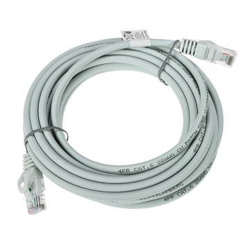 PATCHCORD RJ45/6/5.0-CU-GREY 5.0 m Lanberg