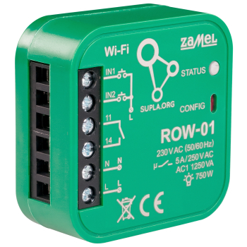 INTELIGENTNY PRZEŁĄCZNIK ROW-01 Wi-Fi 230 V AC ZAMEL
