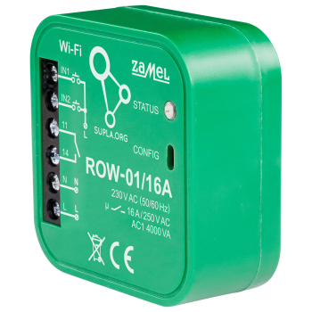 INTELIGENTNY PRZEŁĄCZNIK ROW-01/16A Wi-Fi 230 V AC ZAMEL