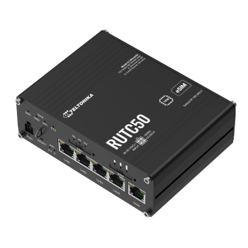PUNKT DOSTĘPOWY 5G +ROUTER RUTC50 Dual SIM + eSIM Wi-Fi 5, 2.4 GHz, 5 GHz 2402 Mb/s Teltonika
