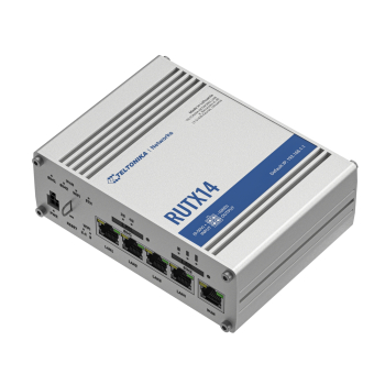 PUNKT DOSTĘPOWY 4G LTE +ROUTER RUTX14 Dual SIM Bluetooth BLE, Wi-Fi 5, 2.4 GHz, 5 GHz 867 Mb/s Teltonika