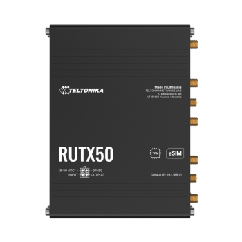 PUNKT DOSTĘPOWY 5G + ROUTER RUTX50320400 Dual SIM Wi-Fi 5, 2.4 GHz, 5 GHz, 867 Mb/s Teltonika