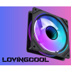 WENTYLATOR S-1200-MIRROR-BLACK 1600 RPM ARGB LOVINGCOOL