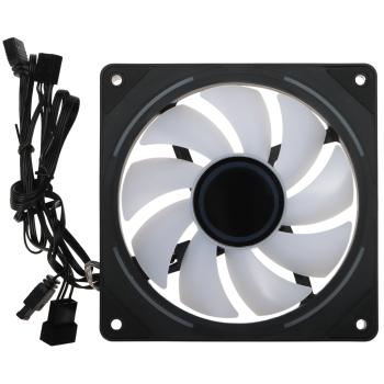 WENTYLATOR S-1200-MIRROR-BLACK 1600 RPM ARGB LOVINGCOOL