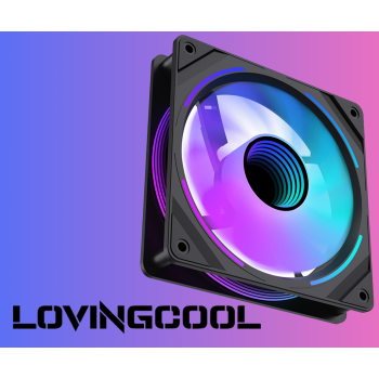 WENTYLATOR S-1200-MIRROR-BLACK 1600 RPM ARGB LOVINGCOOL