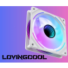 WENTYLATOR S-1200-MIRROR-WHITE 1600 RPM ARGB LOVINGCOOL