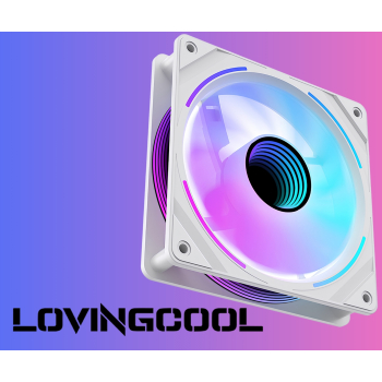 WENTYLATOR S-1200-MIRROR-WHITE 1600 RPM ARGB LOVINGCOOL