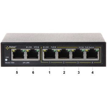 SWITCH POE S-64 4-PORTOWY PULSAR