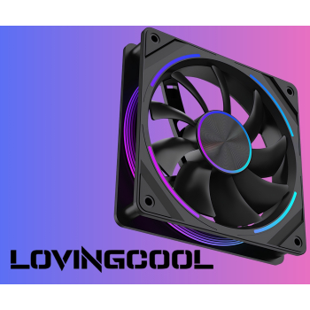 WENTYLATOR S-PRO-120-CD-BLACK 1600 RPM ARGB LOVINGCOOL
