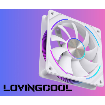 WENTYLATOR S-PRO-120-CD-WHITE 1600 RPM ARGB LOVINGCOOL